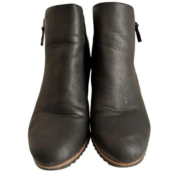 Soul Naturalizer Womens Size 10M Haley Black Wedge Boots Shoes Careerwear Witchy - Picture 2 of 16